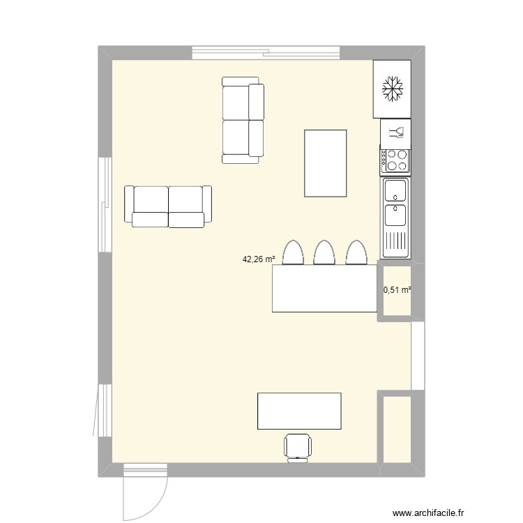 Annecy 3 Plan 2 Pi ces 43 M2 Dessin Par Natgva Annecy 3 Plan 2 Pi ces 43 M2 Dessin Par Natgva