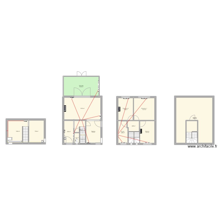 Pool tamines chauffage. Plan de 16 pièces et 148 m2