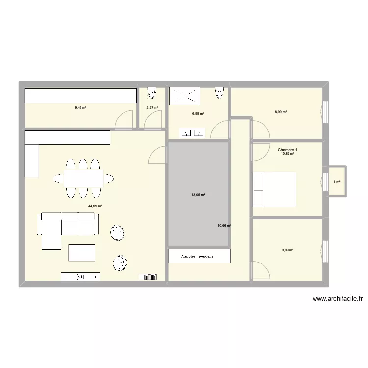 appartement 100m Nansouty. Plan de appartement 100m Nansouty. Plan de