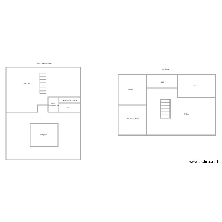 JULES FUZELIER COMMERCE. Plan de 0 pièce et 0 m2