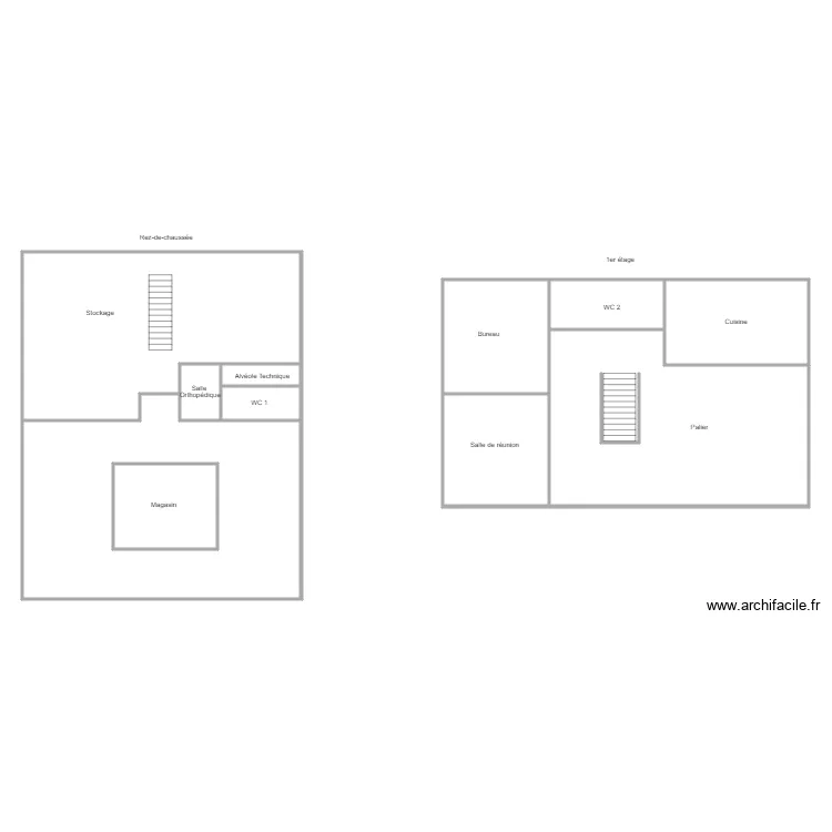 JULES FUZELIER COMMERCE. Plan de 