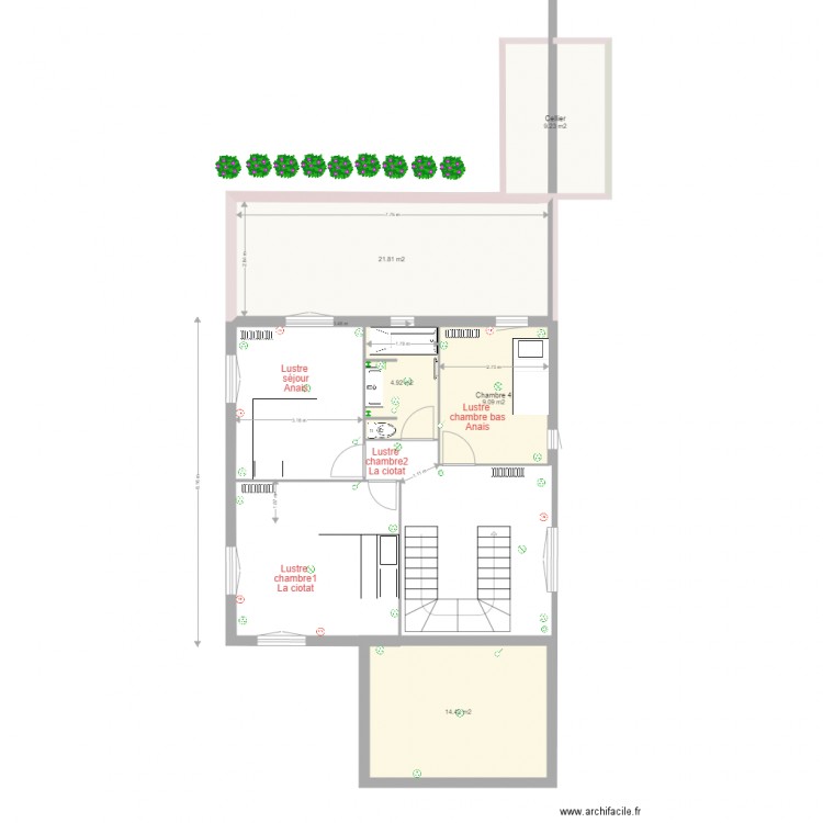 1er étage Janvier 2016. Plan de 0 pièce et 0 m2