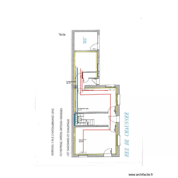 3 chA briand LENS. Plan de 