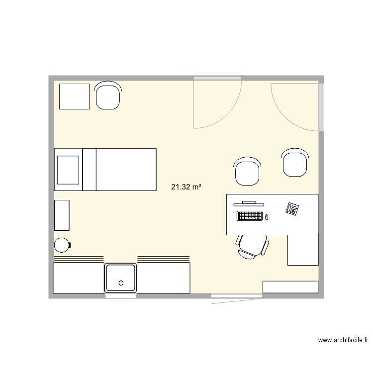 CABINET n 2. Plan de 0 pièce et 0 m2