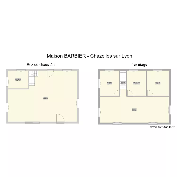 BARBIER Chazelles. Plan de BARBIER Chazelles. Plan de