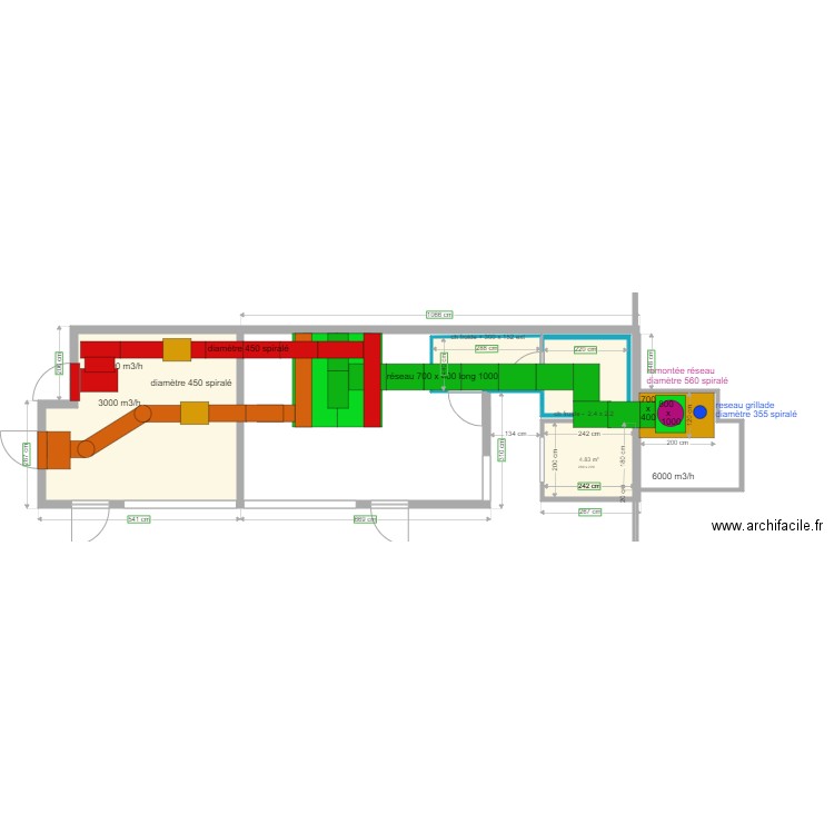 LE JARDIN HOTTE CUISINE. Plan de 0 pièce et 0 m2