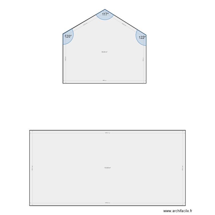 MAISON ADI. Plan de 2 pièces et 195 m2