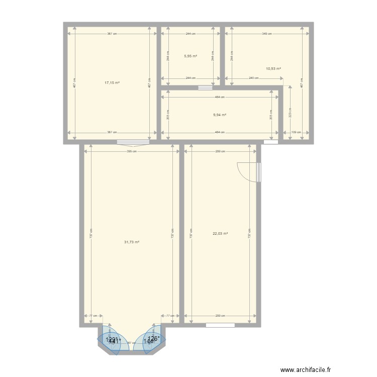 MARIE CAP BRETON. Plan de 6 pièces et 98 m2