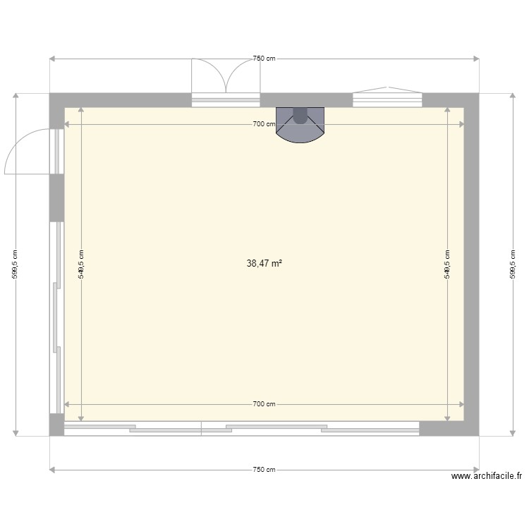 plan veranda doudou et Meera. Plan de 0 pièce et 0 m2