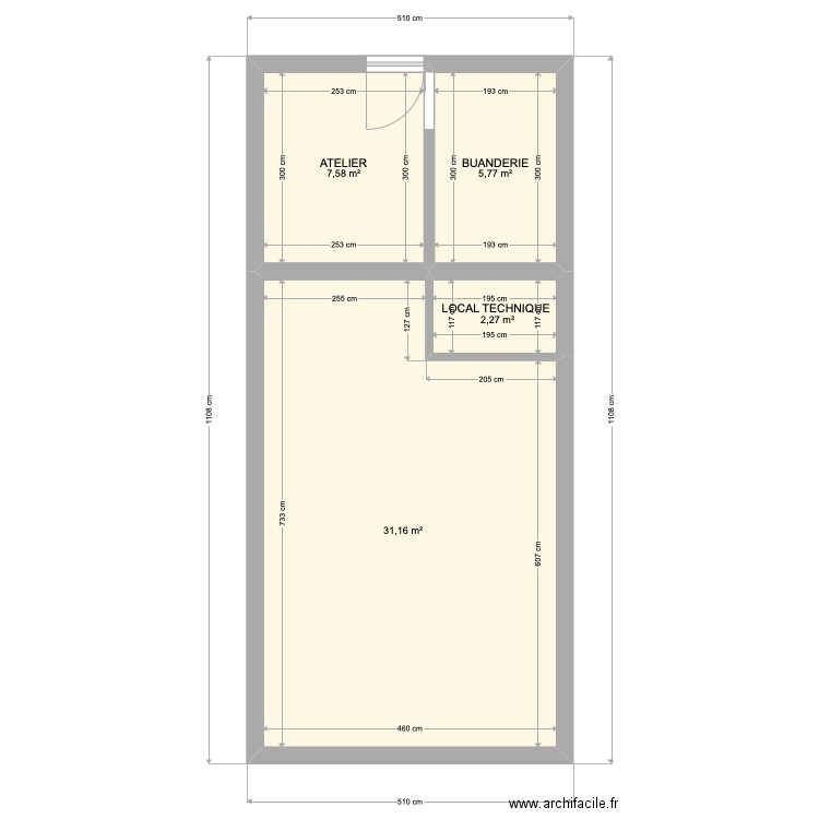 SOREDE GARAGE . Plan de 0 pièce et 0 m2