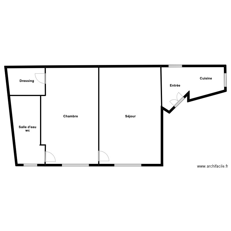 Cassania Raffet . Plan de 3 pièces et 461 m2