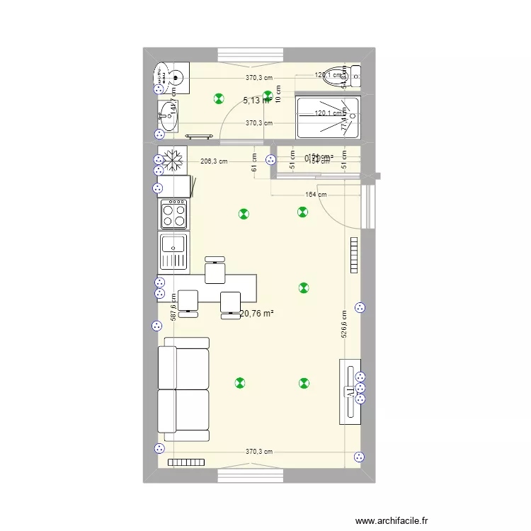 APPTS N2 LAON. Plan de 