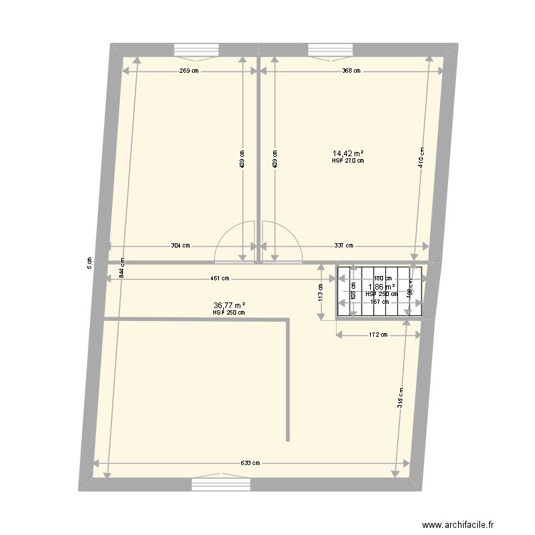etage. Plan de 0 pièce et 0 m2
