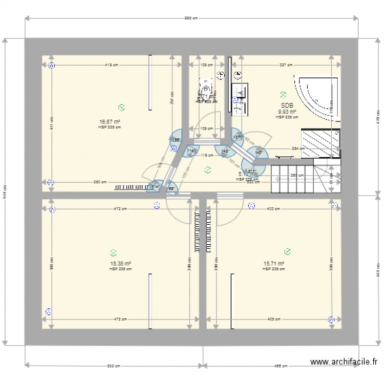 etage . Plan de 0 pièce et 0 m2