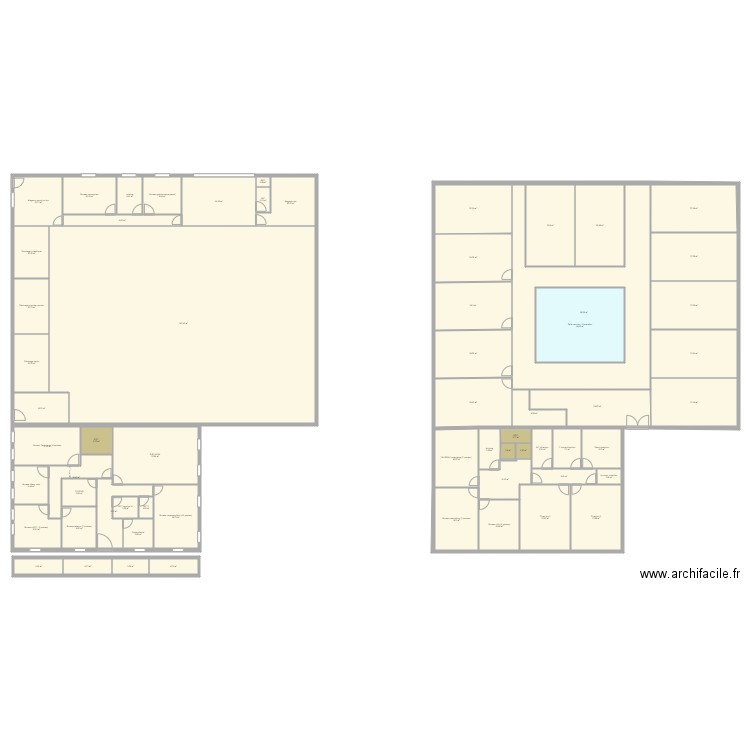 DEPOT LIKA 2. Plan de 62 pièces et 1328 m2