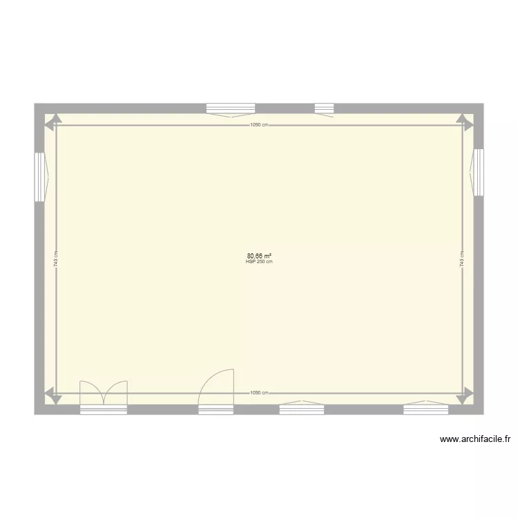 Maison Lafare base. Plan de 