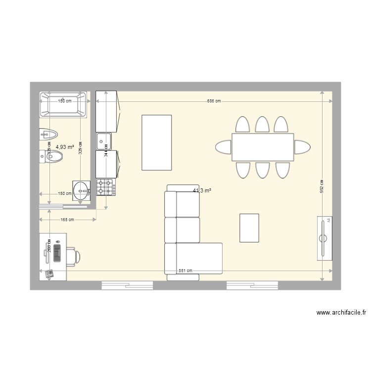 quincho. Plan de 0 pièce et 0 m2