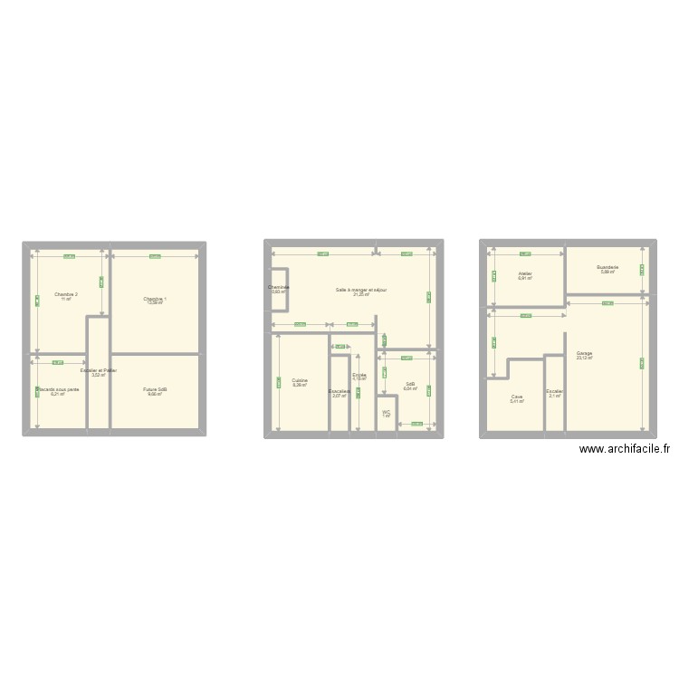 Maison Arnage. Plan de 0 pièce et 0 m2