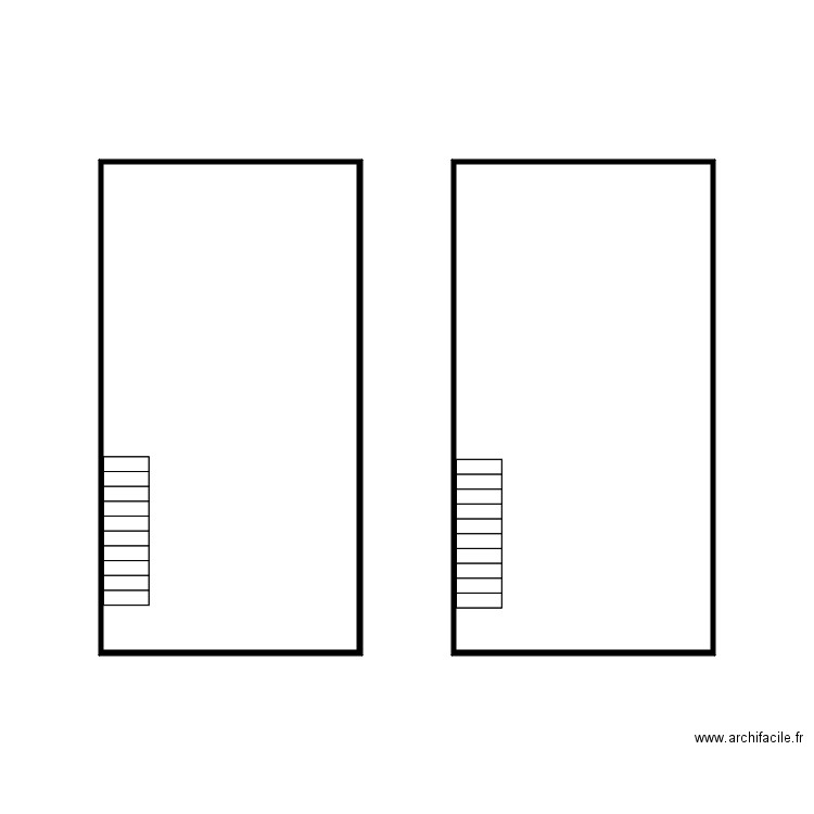 40910 croquis RDC et 1er. Plan de 0 pièce et 0 m2