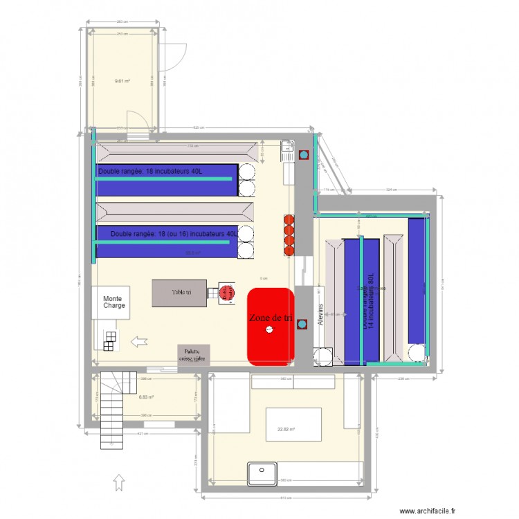 Incubation dans annexe. Plan de 0 pièce et 0 m2