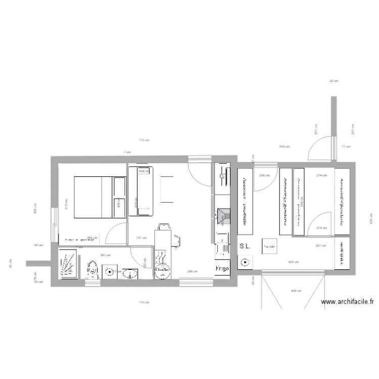 Essai New Garage meubles sans EDF 8 Bis. Plan de 0 pièce et 0 m2