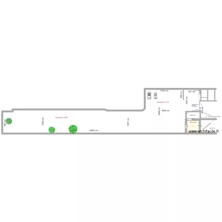 Maison C&eacute;dric Plan de masse. Plan de 