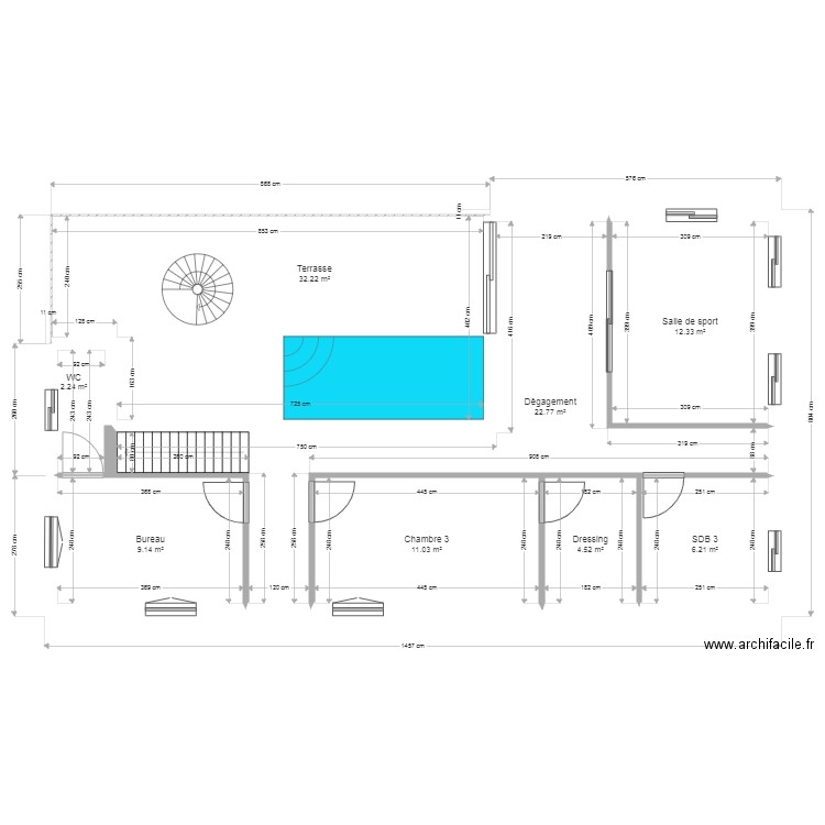 ETAGE. Plan de 0 pièce et 0 m2