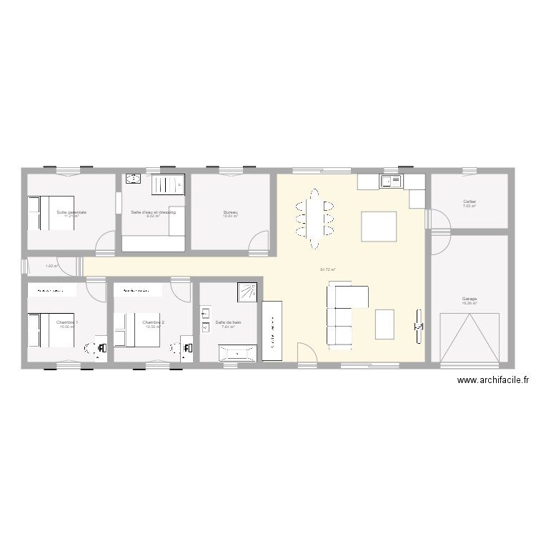 Maison. Plan de 0 pièce et 0 m2