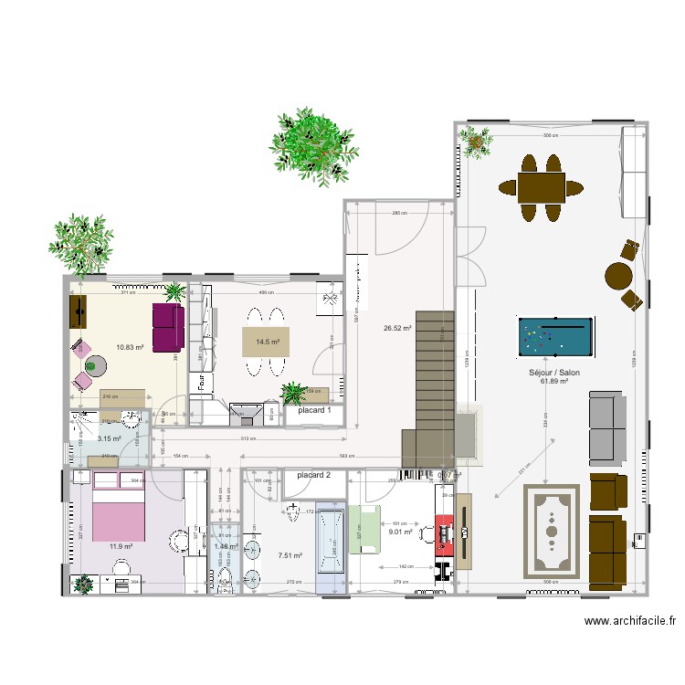 Salon appartement. Plan de 0 pièce et 0 m2