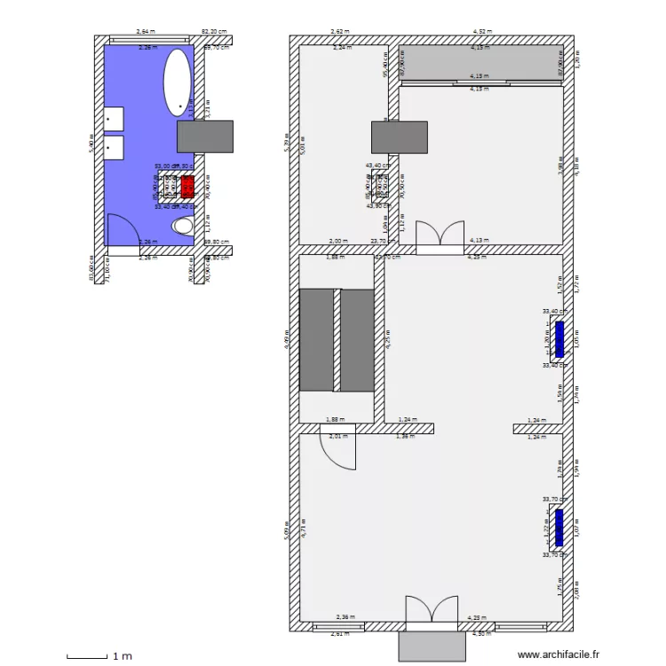 Entresol / 1er &eacute;tage. Plan de 