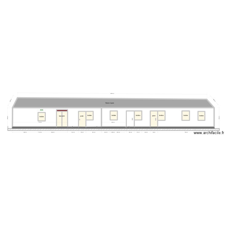 Plan Façade Initiale De Freitas . Plan de 0 pièce et 0 m2