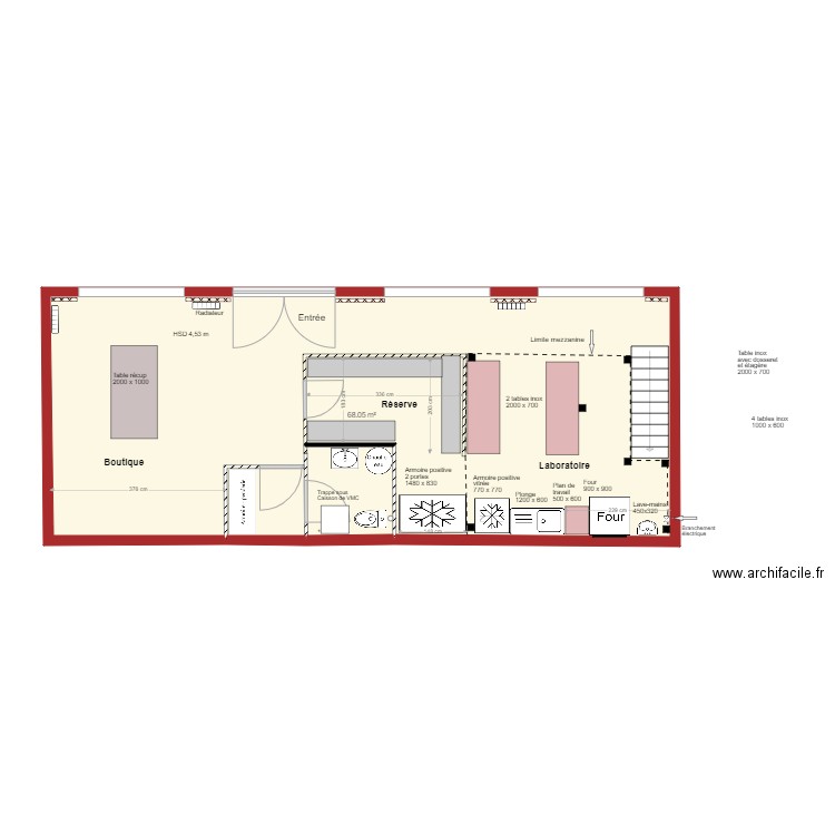 Boutique Sandrine aménagement  v6 11 mars 2020. Plan de 0 pièce et 0 m2