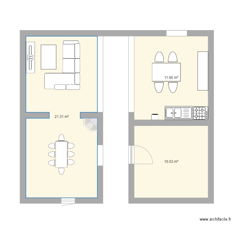 RDC. Plan de 0 pièce et 0 m2