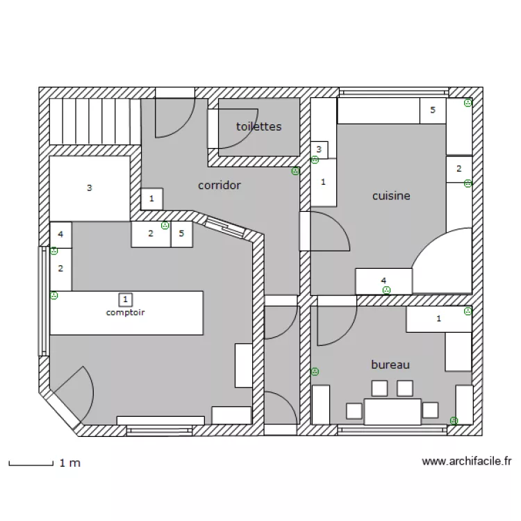 Magasin. Plan de 