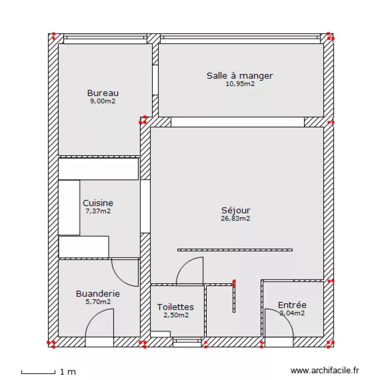 Masse RdC - Projet 2. Plan de 