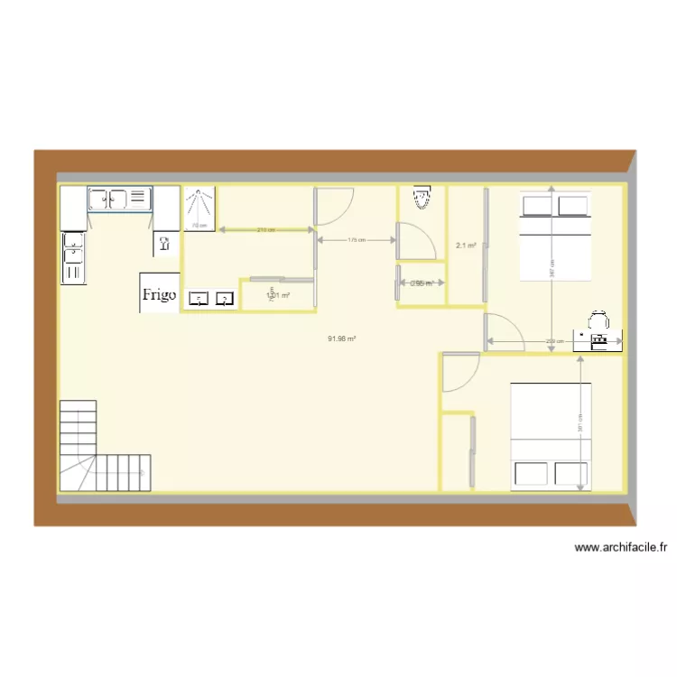 CAVE CHRISTAIN. Plan de 