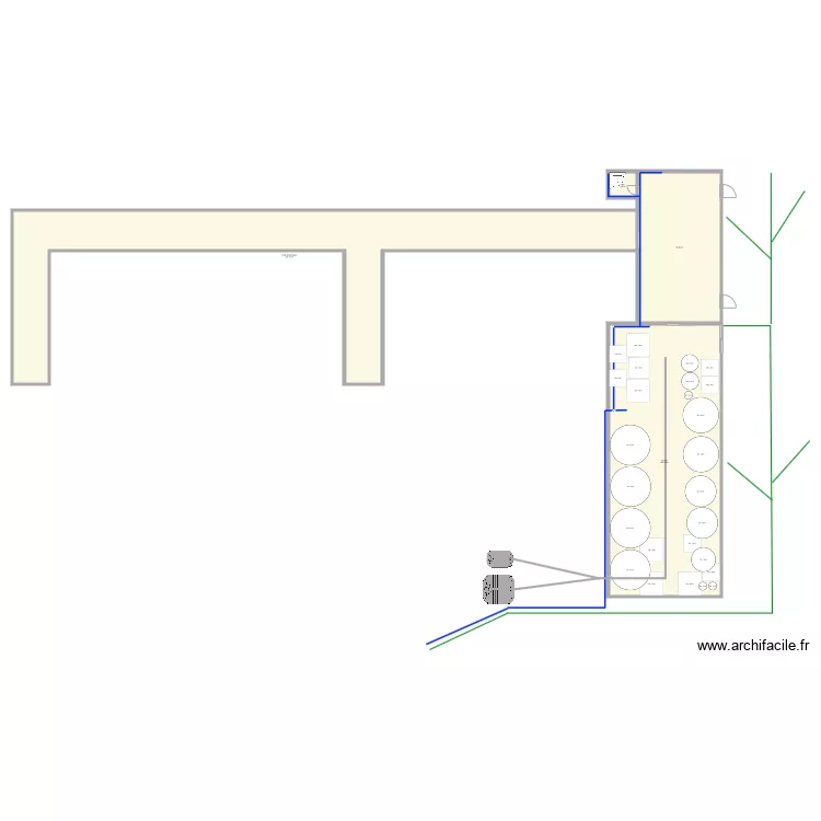 Ch&acirc;teau Langoiran ICPE. Plan de 