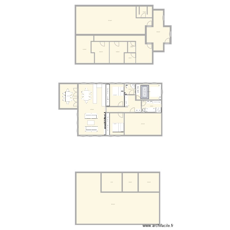 Projet duplex. Plan de 0 pièce et 0 m2