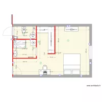 etage chambre cot&eacute; place