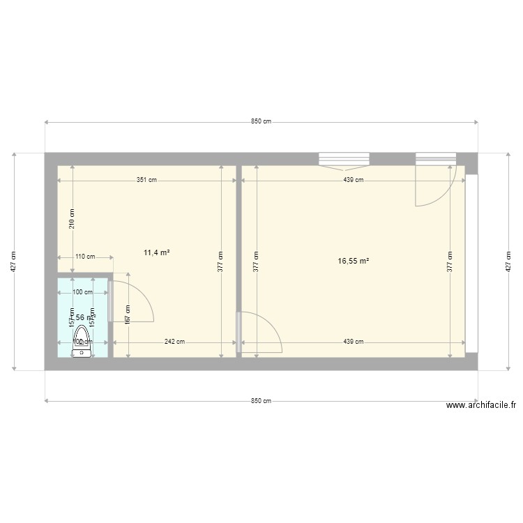 BONNAC BUREAU. Plan de 0 pièce et 0 m2