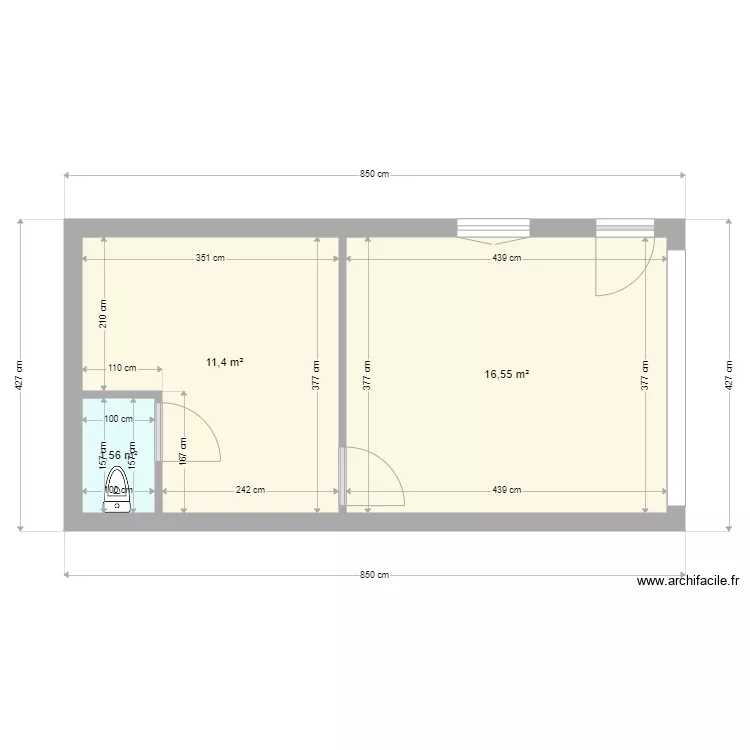 BONNAC BUREAU. Plan de 