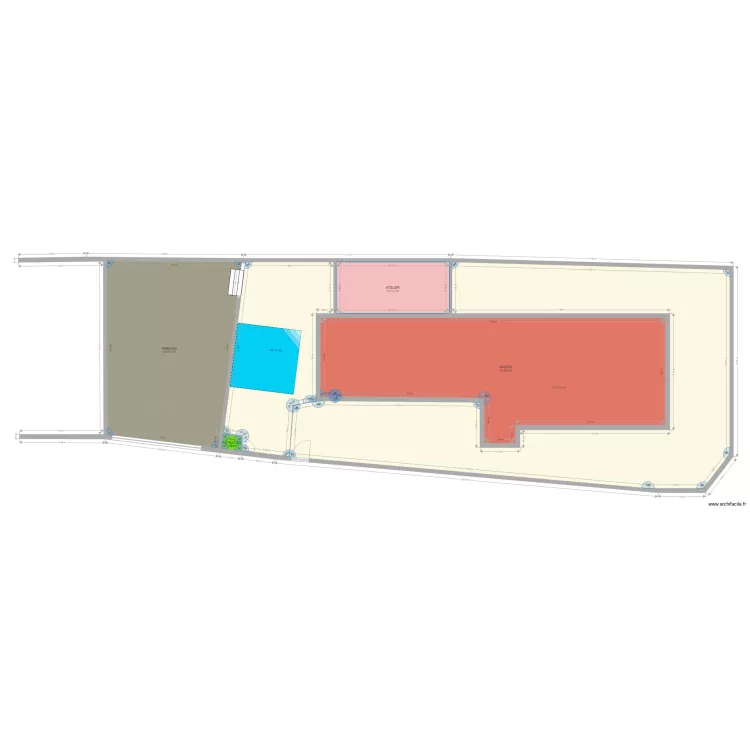 DP2 PLAN DE MASSE PISCINE PARCELLE AK512 ET AK18. Plan de 
