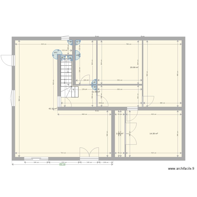 RDC Malrevers. Plan de 0 pièce et 0 m2