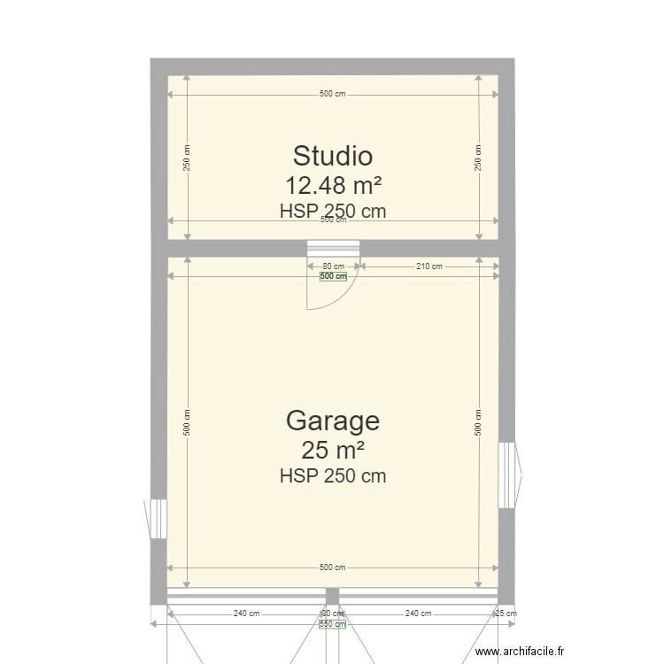 Garage. Plan de 0 pièce et 0 m2