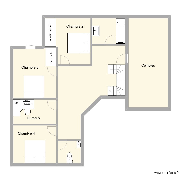 Clohars 1er 2. Plan de 8 pièces et 120 m2