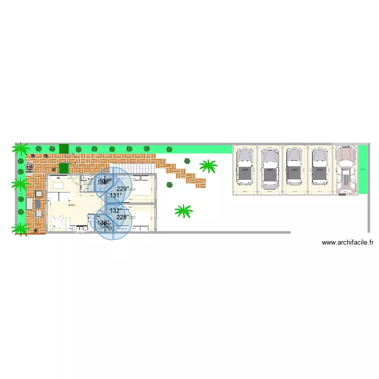 T3 parcelle 351. Plan de 