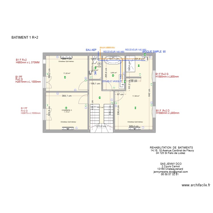 BAT 1 R+2 ST FELIX. Plan de 0 pièce et 0 m2