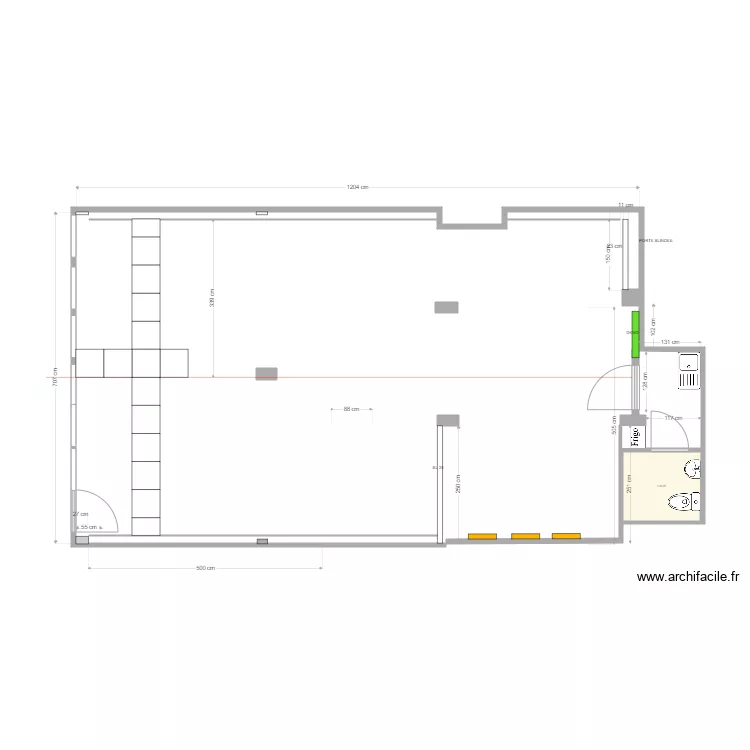 92 faux plafond. Plan de 