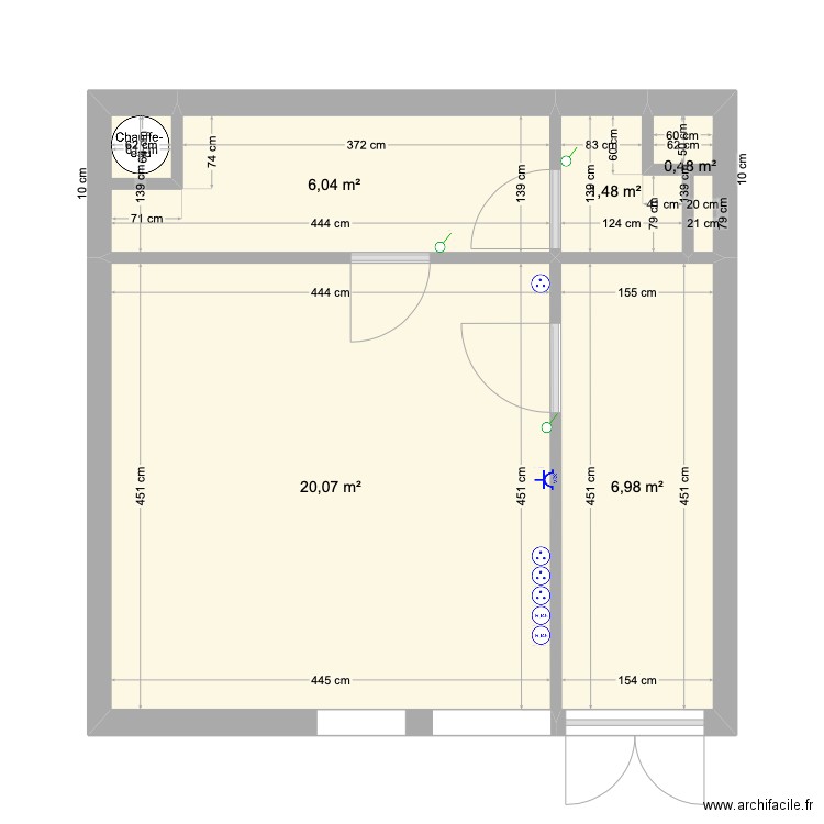 Plan Electricité local CMCT. Plan de 0 pièce et 0 m2