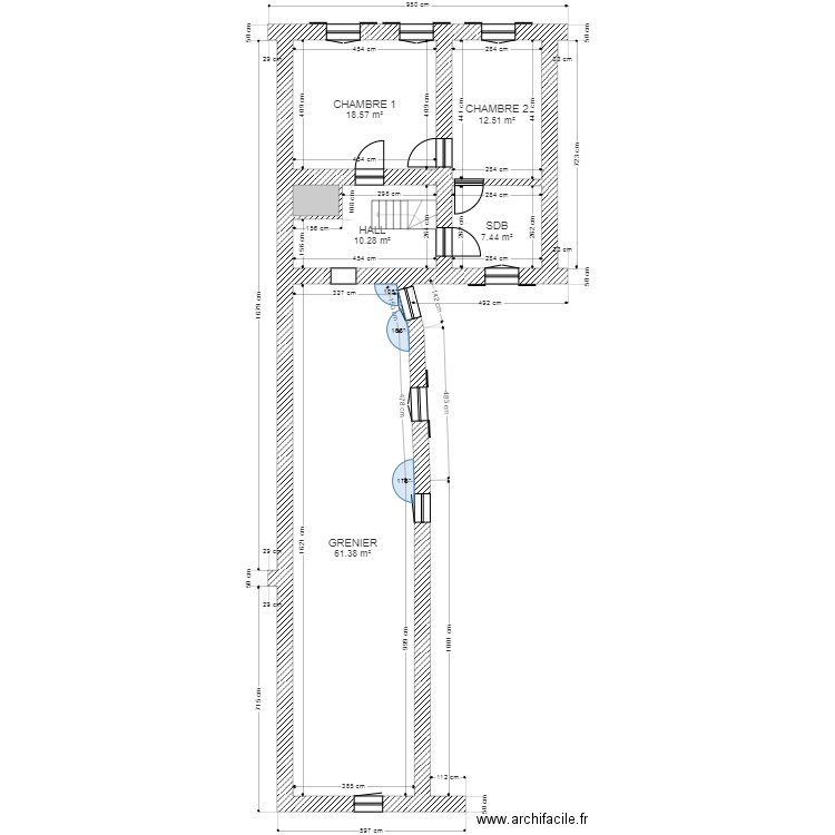 LAMBERT ETAGE. Plan de 0 pièce et 0 m2